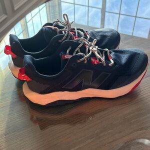New Balance Nitrel Navy Blue and Red Athletic Shoes